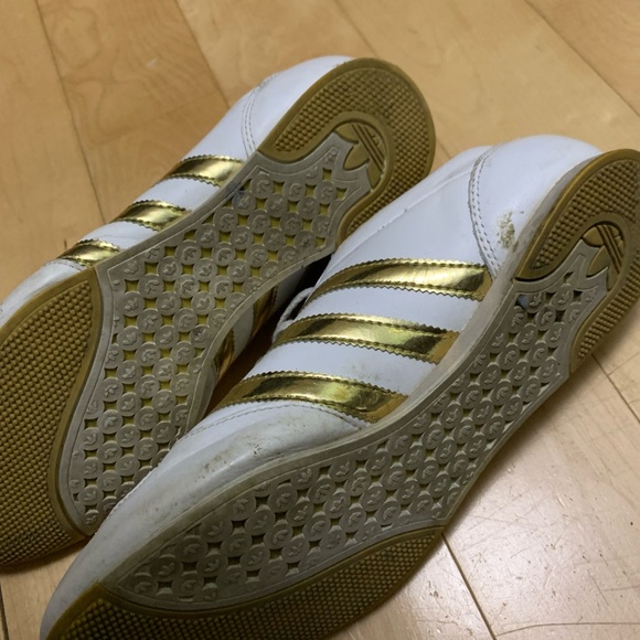 Adidas Midiru  limited edition white and gold. Us size 8,5 real leather - Picture 4 of 5